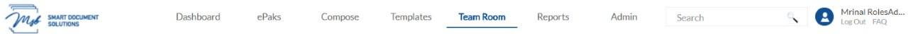  main navigation bar at the top of the web interface