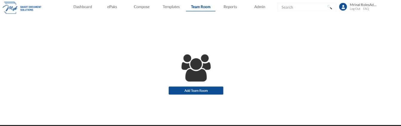Click Add Team Room button