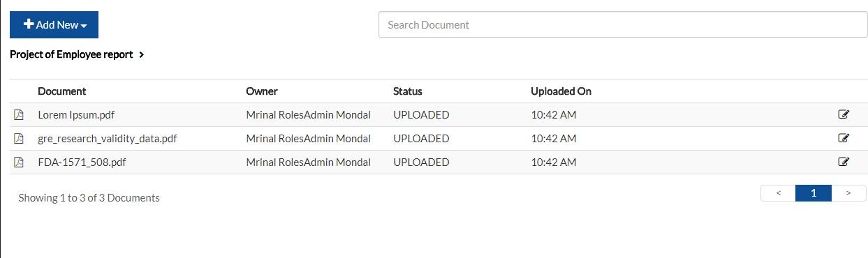 upload the documents to the team room