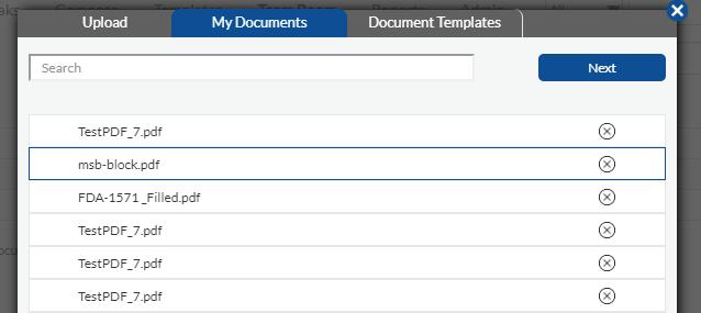 bring the document from drafts to Team Room