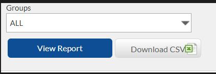 groups dropdown menu in the report tool