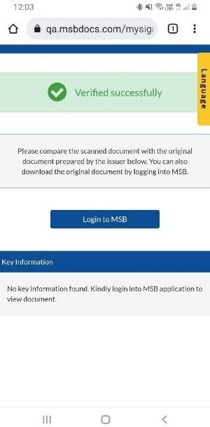 non-registered user scans the QR code