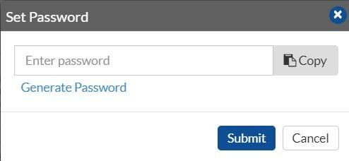 set a password of your choice or let the system generate one for you