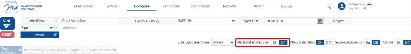 property to ON and maintain it after the signature has been applied to the PDF